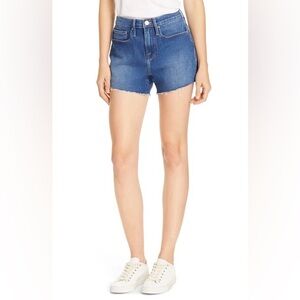 Frame Le Brigette High Waist Denim Shorts 30